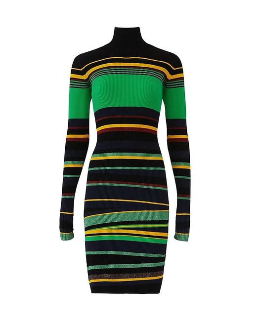 dvf striped sweater dress