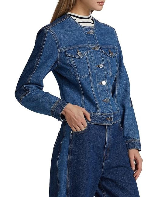 10 Crosby Derek Lam Blue Hugo Denim Jacket