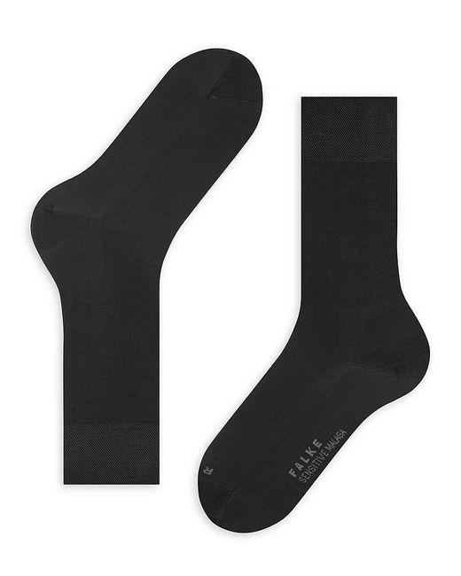 Falke Black Sensitive Malaga Logo Crew Socks for men