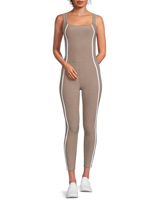 Beyond Yoga Multicolor Spacedye New Moves Squareneck Jumpsuit
