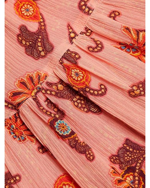 A.L.C. Red A. L.c. Jaylin Ruched Cotton-silk Halter A-line Dress