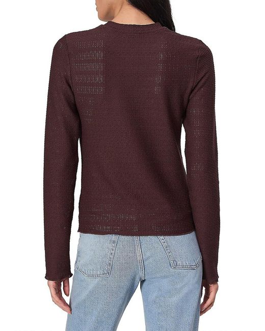 Rag & Bone Julia Textured-Knit Crewneck T-Shirt