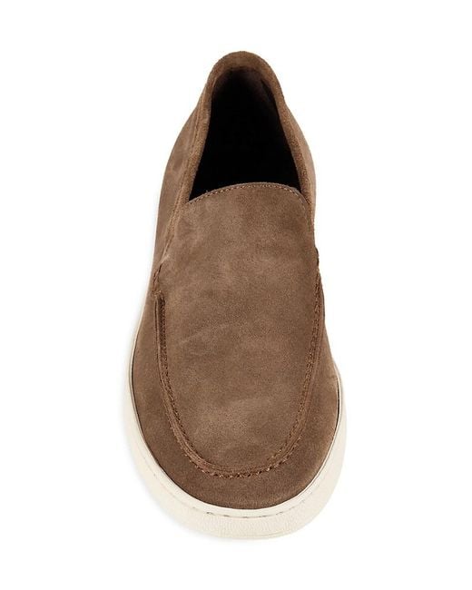 To Boot New York Brown Augustine Suede Slip On Shoes for men