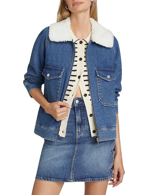 Rails Blue Cheyenne Zip-Up Denim Jacket