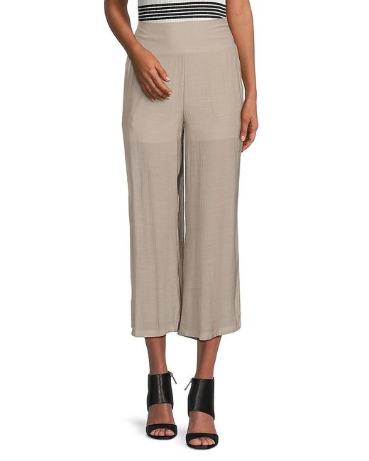 Nanette Lepore Natural Solid Cropped Pants