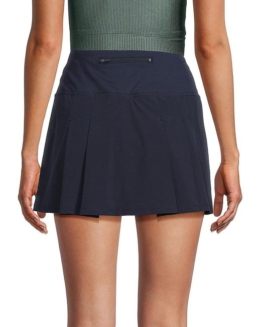 90 Degrees Pleated Tennis Skirt in Blue | Lyst Canada