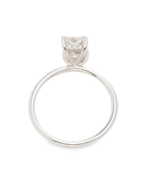 Saks Fifth Avenue White 14K & 1.25 Tcw Lab-Grown Diamond Ring