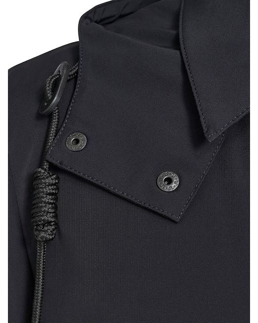 Cole Haan Blue 3-in-1 Hooded Rain Jacket for men