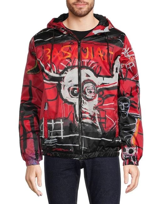 Members Only Red Basquiat Midweight Jacket for men