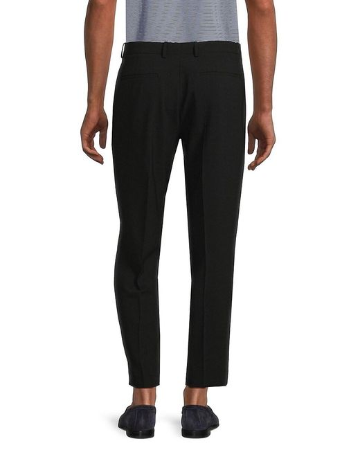 Theory Black Curtis Wool Blend Pants for men