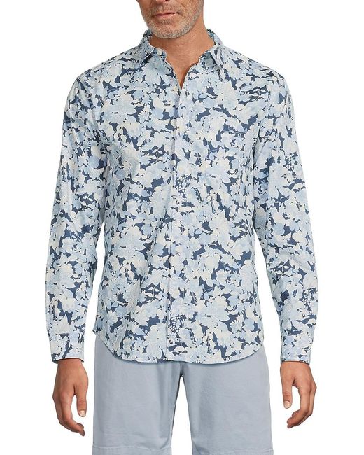 Tommy Bahama Blue Print Shirt for men
