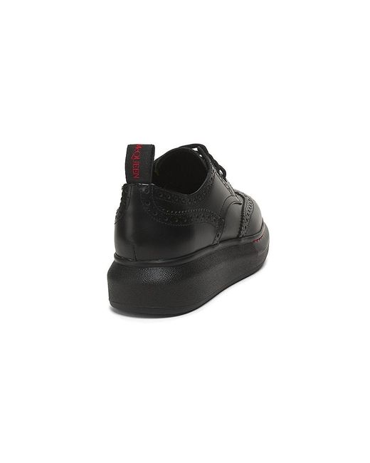 Alexander McQueen Black 40Mm Leather Brogues