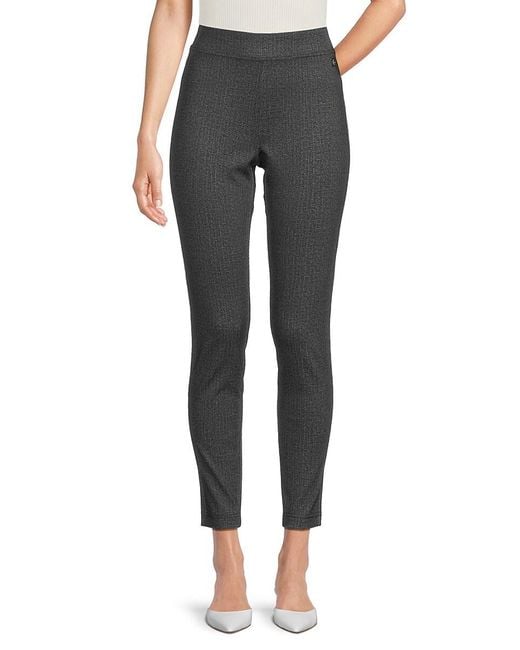 Calvin Klein Gray Textured Cropped Pants