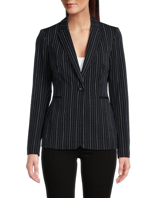 Tommy Hilfiger Black Pin Striped Blazer