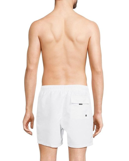 Calvin Klein Blue 'Logo Drawstring Shorts for men