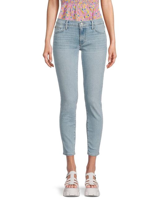 Hudson Jeans Krista Low Rise Whiskered Jeans in Blue | Lyst Canada