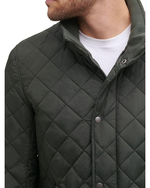 Cole Haan Brown Diamond-quilted Barn Jacket for men