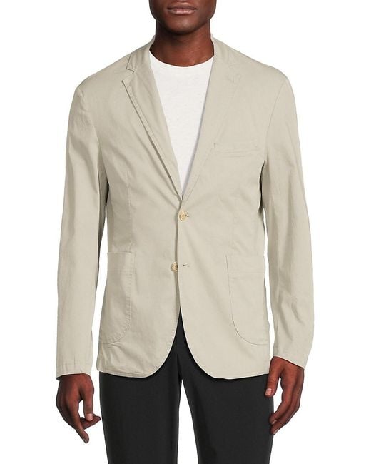 C-LAB NYC Natural Chip Stretch-Tailored Fit Soft Shoulder Blazer for men