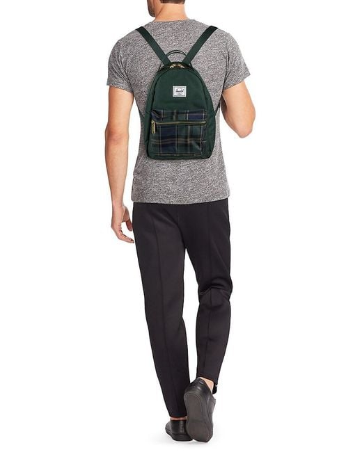 Herschel Supply Co. Green Nova Plaid Mini Backpack for men