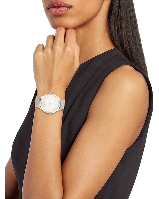Versace White 38Mm Stainless Steel Bracelet Watch
