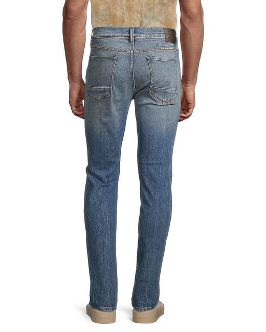 Hudson Blue Zack Ripped Skinny Jeans for men