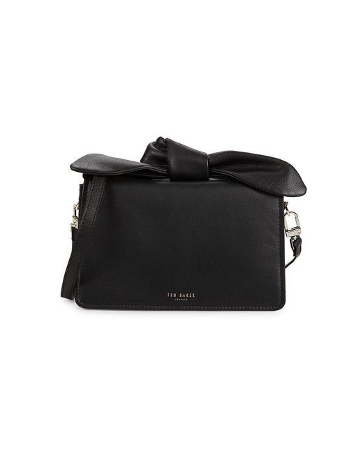 Ted Baker Nyalina Leather Crossbody Bag in Black | Lyst