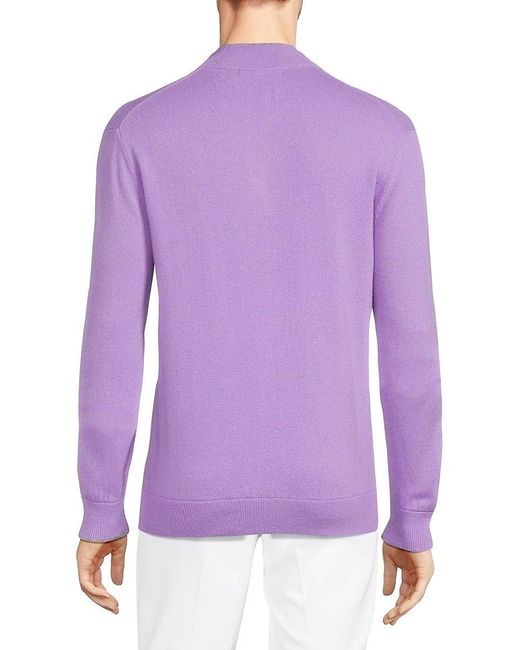 Greyson Sebonack Wool & Cashmere Sweater in Purple for Men Lyst