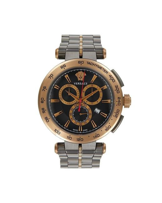 Versace Multicolor Aion Chrono 45mm Stainless Steel Bracelet Chronograph Watch for men