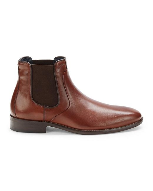 Johnston & Murphy Stocktonchel Leather Chelsea Boots in Brown Lyst