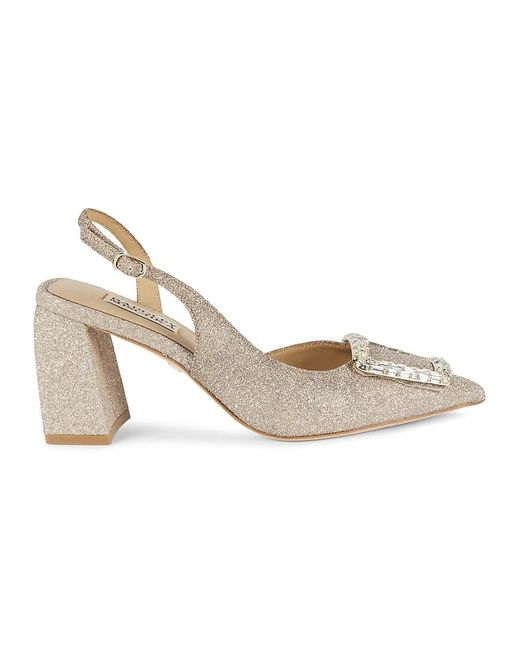 Badgley Mischka Metallic Adaline 75Mm Glitter Pumps