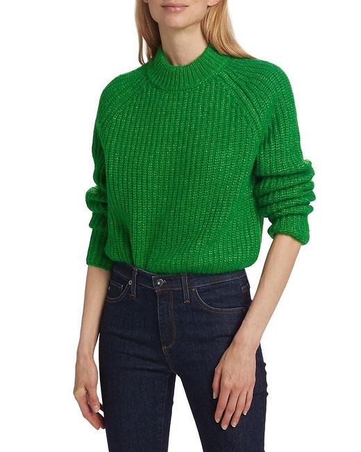 Design History Green Shaker-stitch Sweater