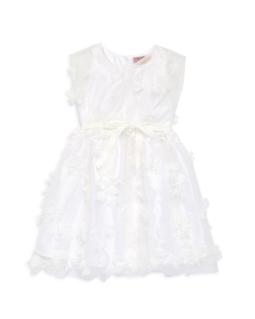 Marchesa White Little Girl's Amelia Floral Dress