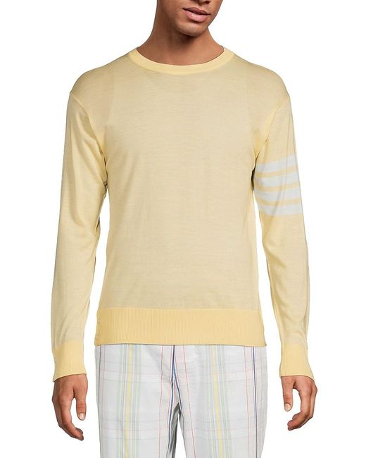 Thom Browne Yellow Wool Sweatshirt for men
