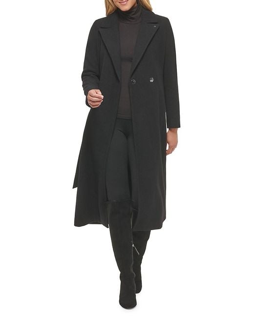 Calvin klein faux clearance wool trench coat