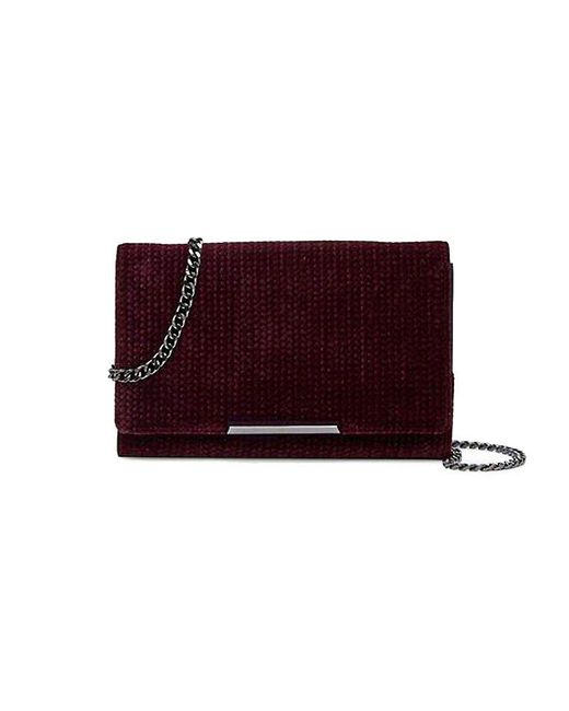 Botkier Vanderbilt Velvet Wallet On Chain in Purple Lyst