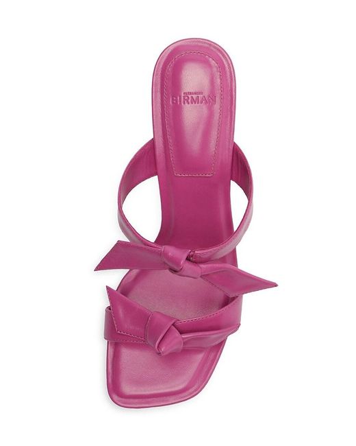 Alexandre Birman Pink Clarita Open Toe Leather Sandals