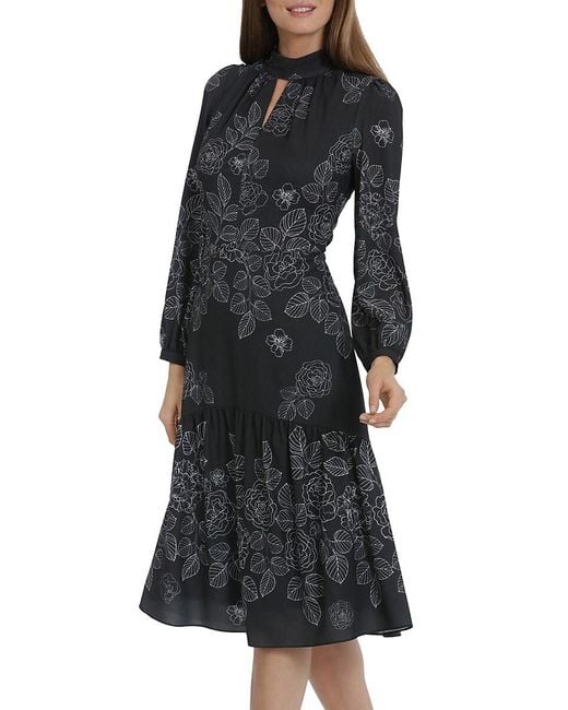 Maggy london black and white dress 2025