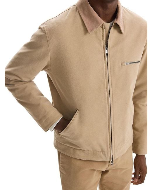 Theory Natural Stretch Cotton Twill Workwear Jacket for men