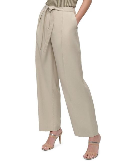 DKNY Blue Tie Front Trousers