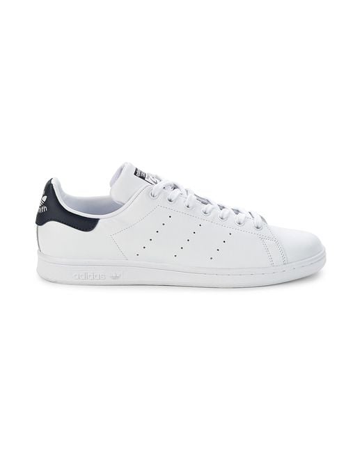 adidas Stan Smith Perforated Leather Sneakers in White | Lyst