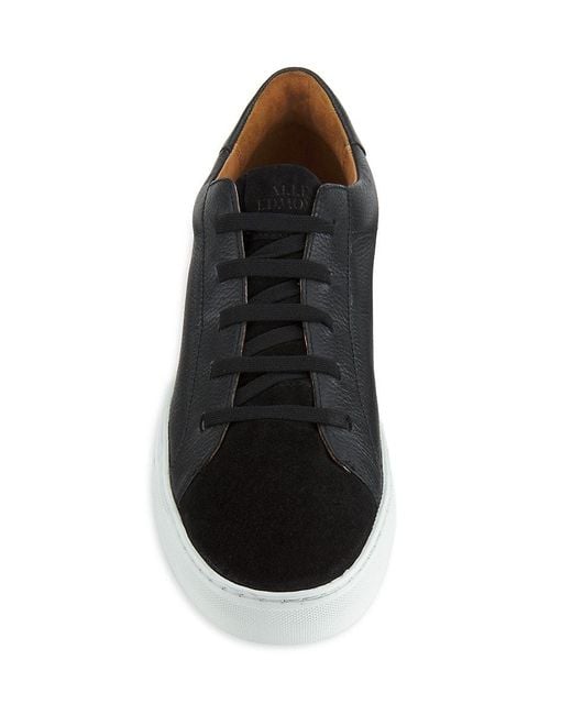 Allen Edmonds Black Fisher Leather Low-top Sneakers for men