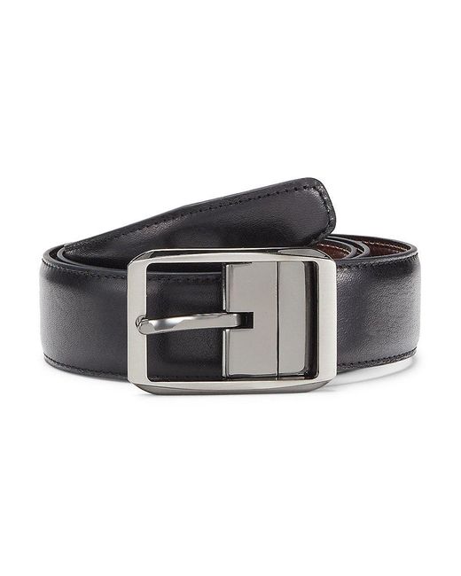 Bosca Greco Reversible Leather Belt in Black for Men | Lyst