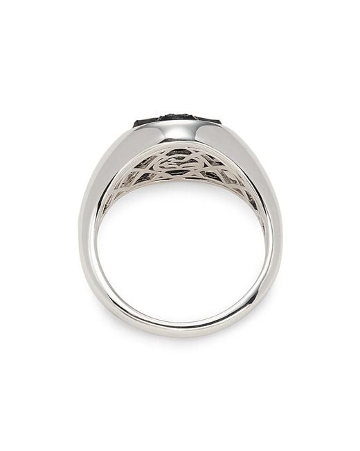 Effy Black Sterling & Onyx Lion Head Ring for men
