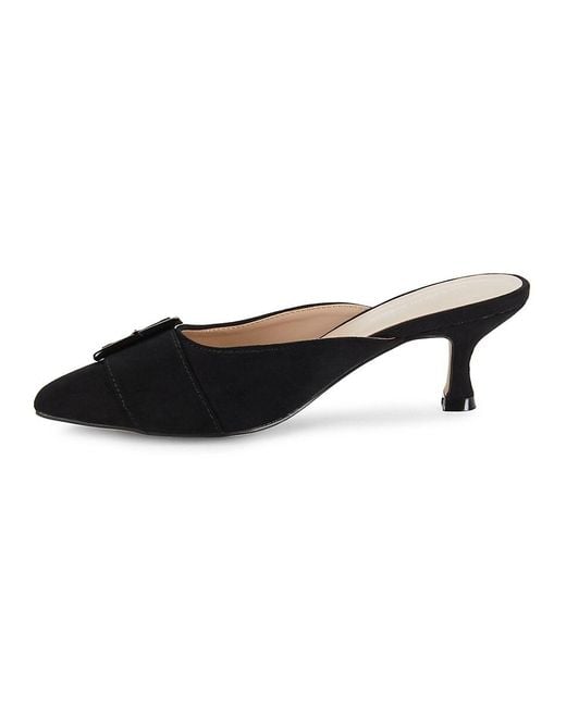 Saks Fifth Avenue Blue Lauren 63Mm Kitten Heel Mules