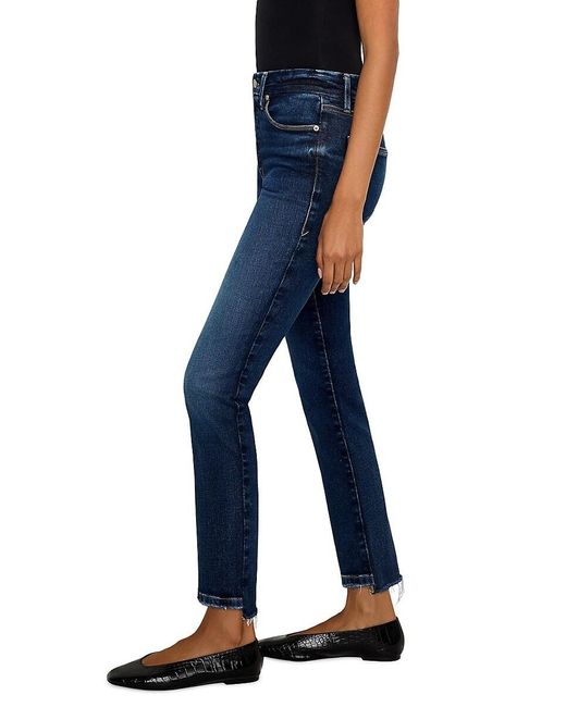 GOOD AMERICAN Blue Soft Tech Good Classic High-Rise Skinny Jeans
