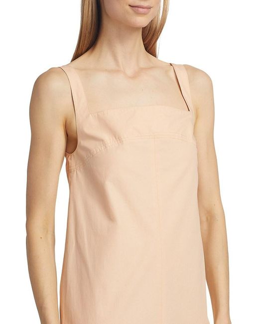 Loulou de Saison Multicolor Makeen Cotton Poplin Sleeveless Midi-Dress