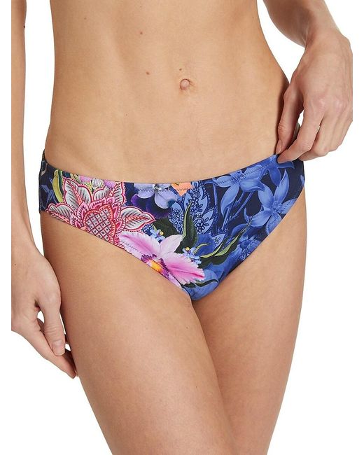 Johnny Was Blue Neon Jungle Hipster Bikini Bottom