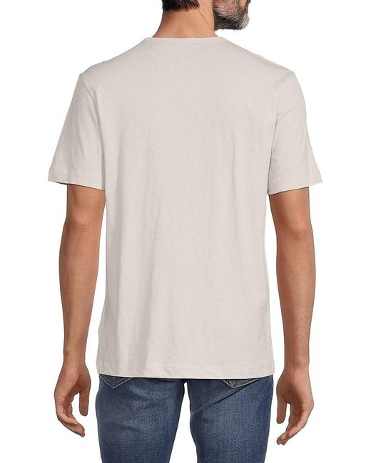 Theory White Precise Pima Cotton Tee for men