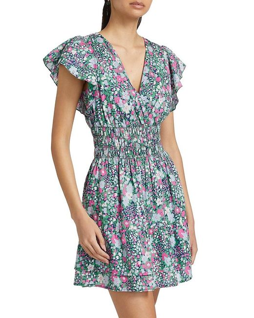 Rails Blue Kimora Floral Cotton Minidress