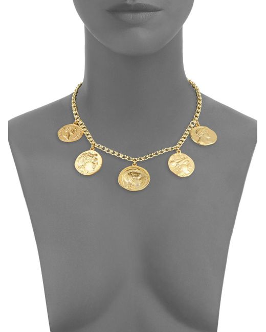 Multi coin necklace deals